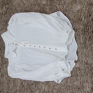 Heartloom white button-down shirt